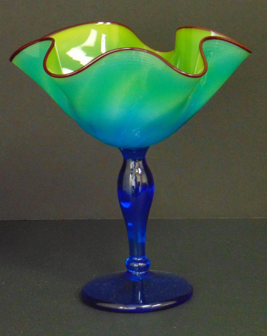 Rick Strini art glass compote (1 of 4)