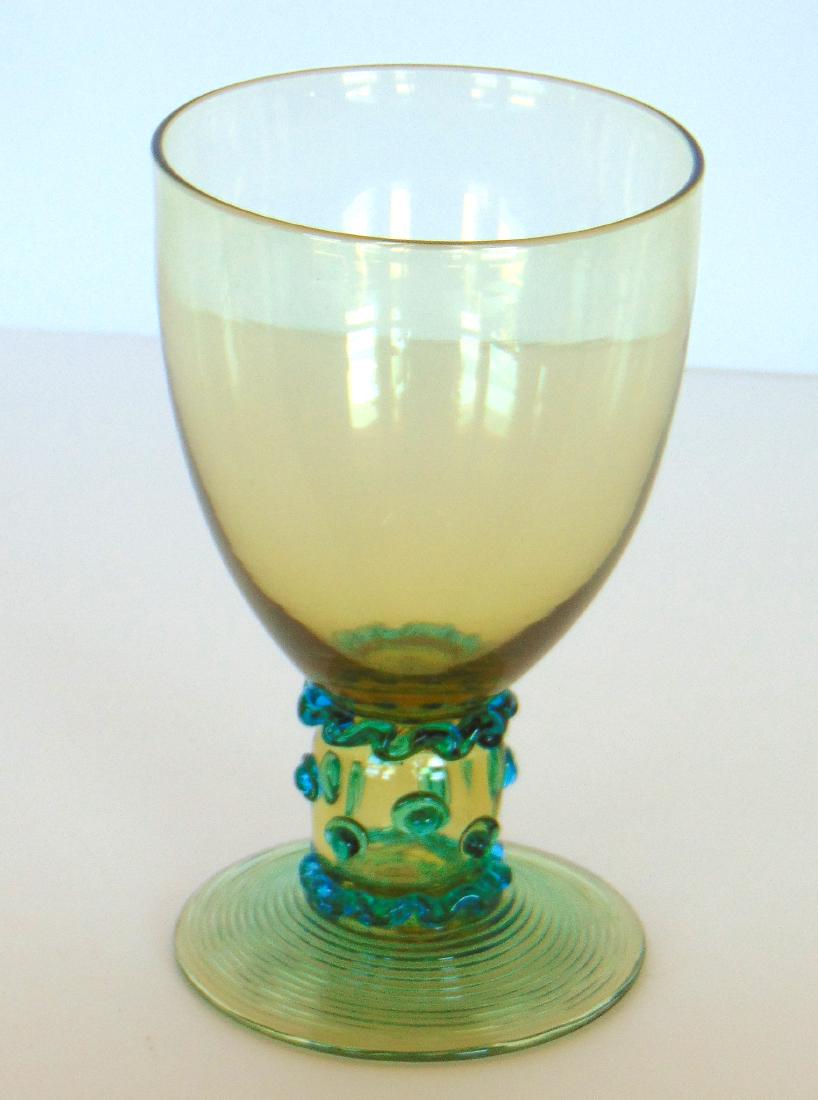 Steuben amber and Celeste blue goblet (1 of 4)