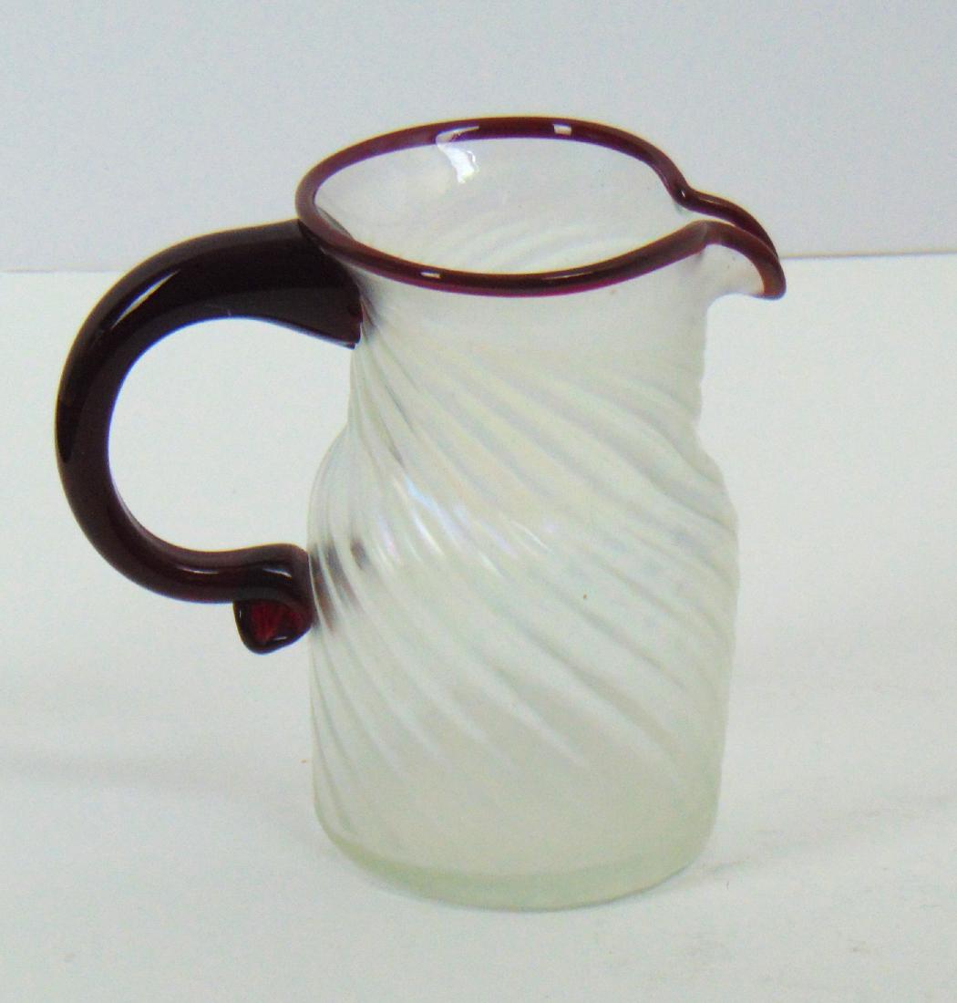 Josh Simpson art glass cream pitcher (1 of 3)