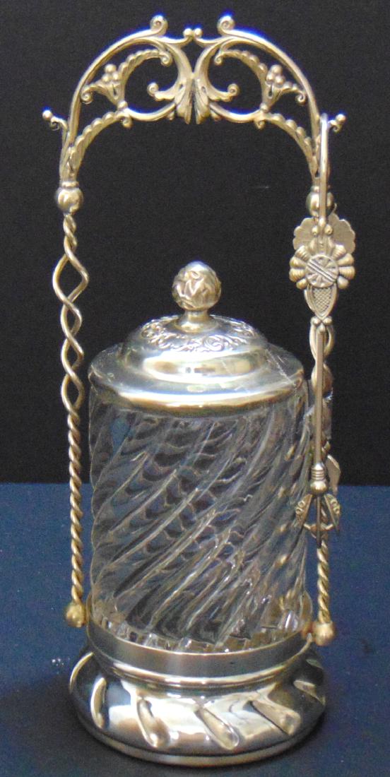 Fostoria clear Cascade pickle caster (1 of 3)