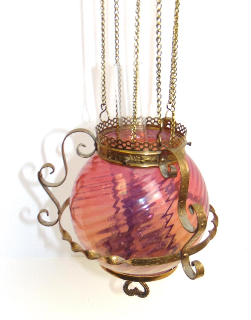 Hobbs globe opalescent hanging lamp (1 of 3)