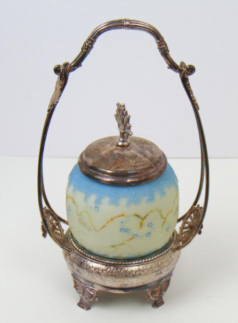 MW Crown Milano glass Pickle Caster (1 of 4)