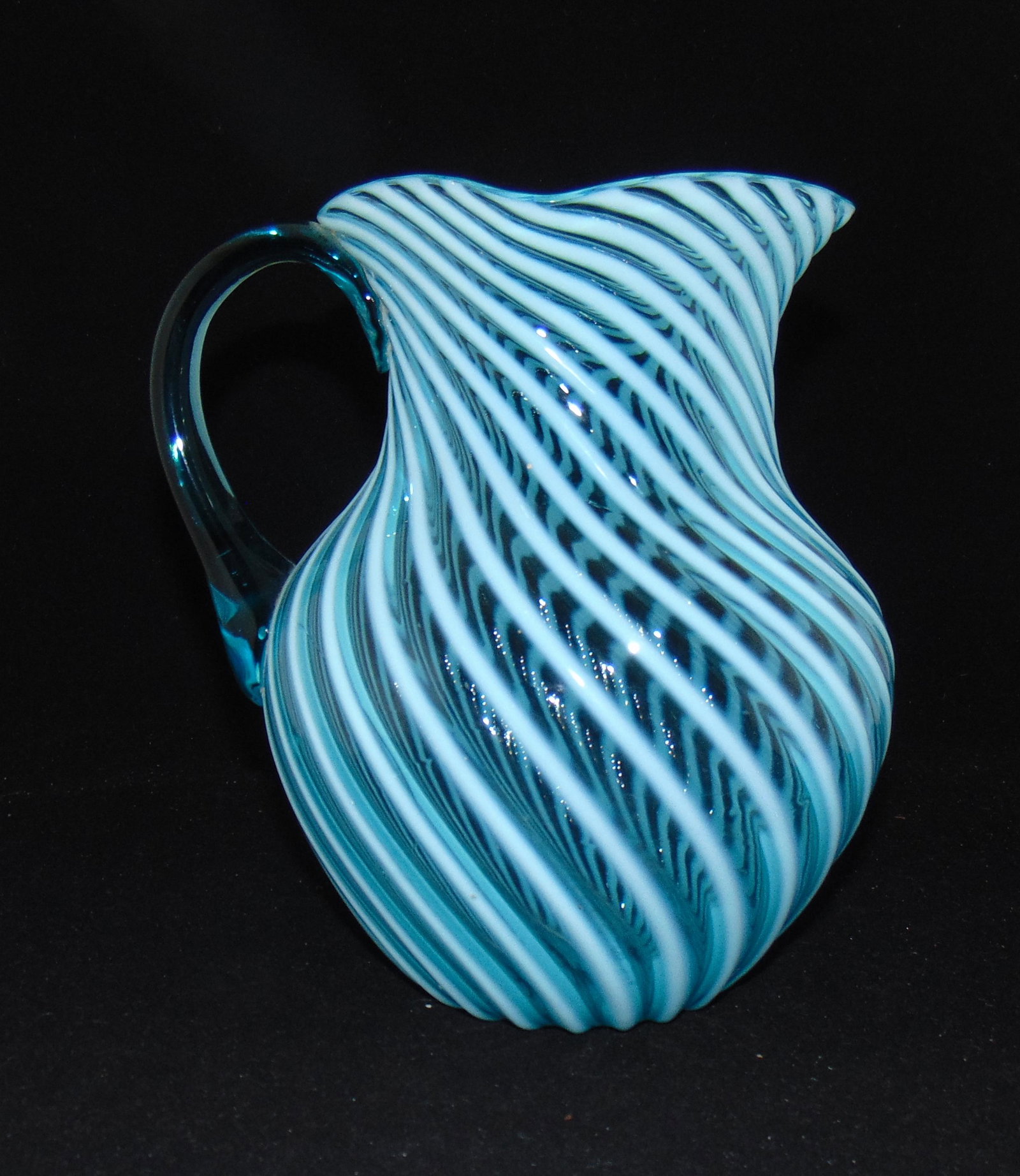 Hobbs Blue Opalescent water pitcher (1 of 4)