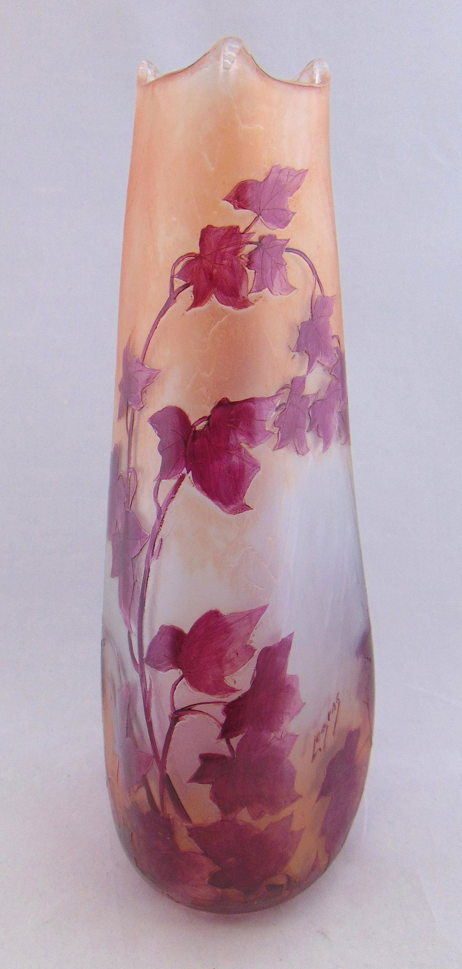 Large Legras French cameo glass vase (1 of 6)