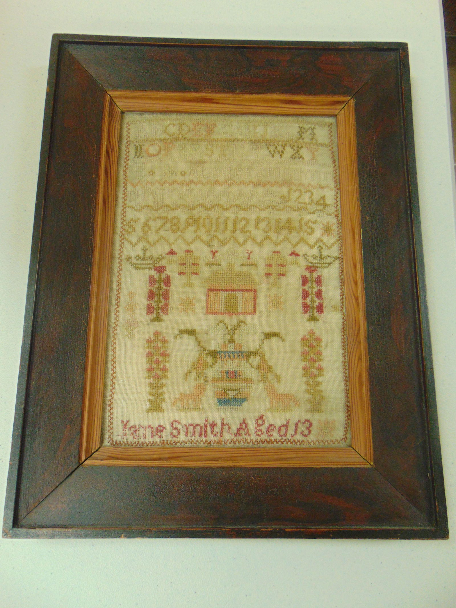 Georgian needlepoint sampler (1 of 3)