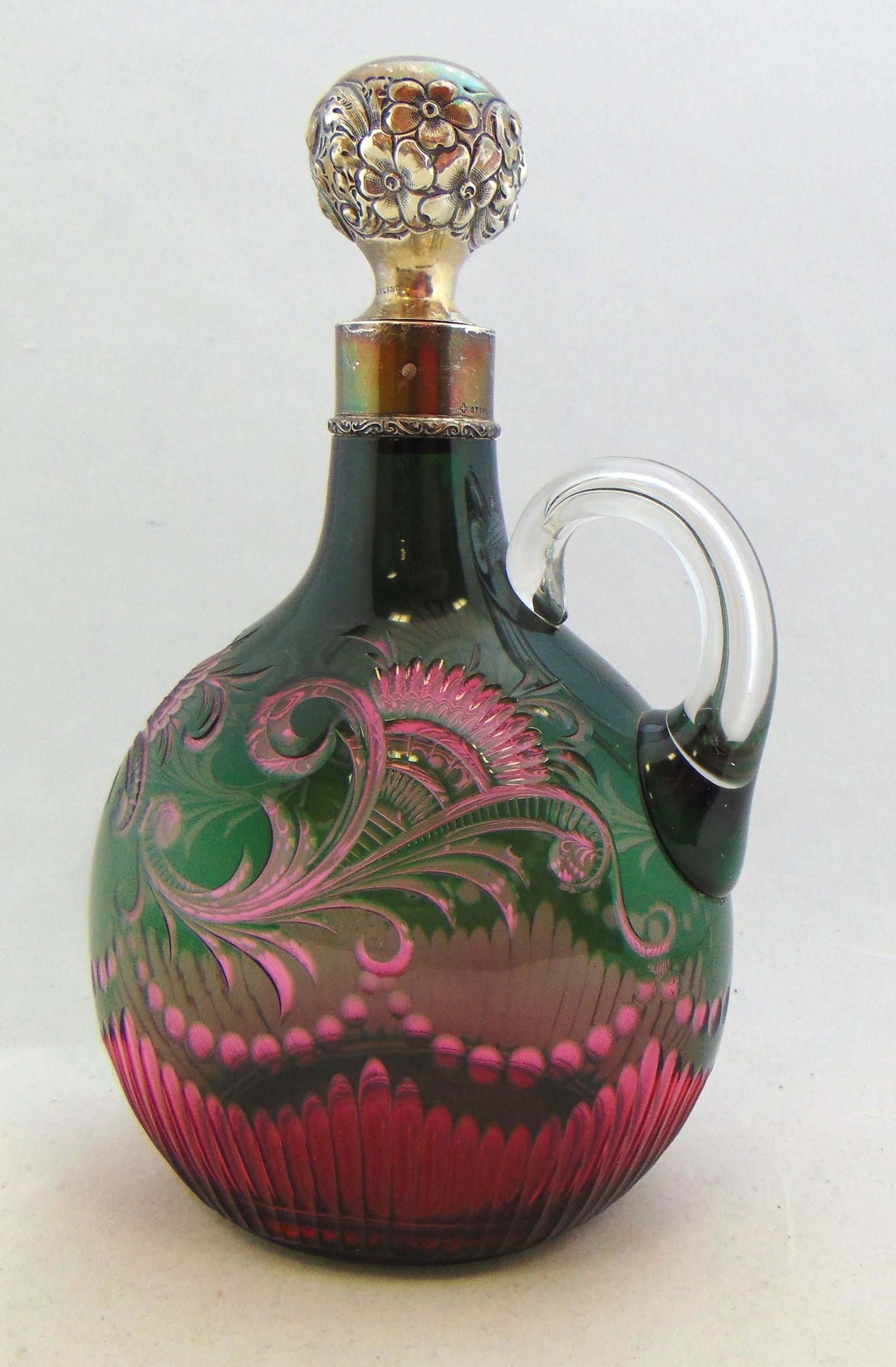 Stevens & Williams colored decanter (1 of 8)