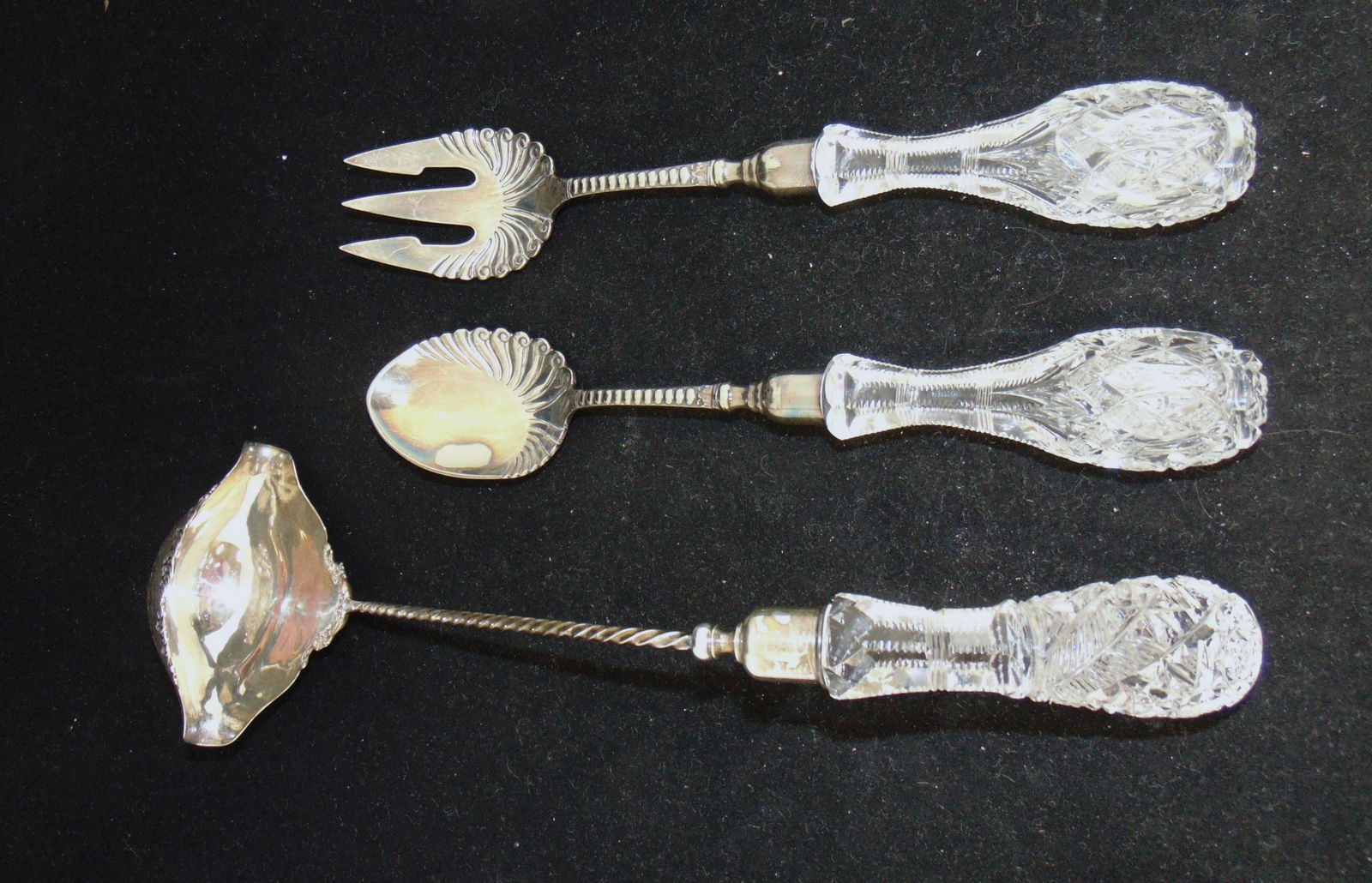 Cut glass serving utensils (1 of 2)