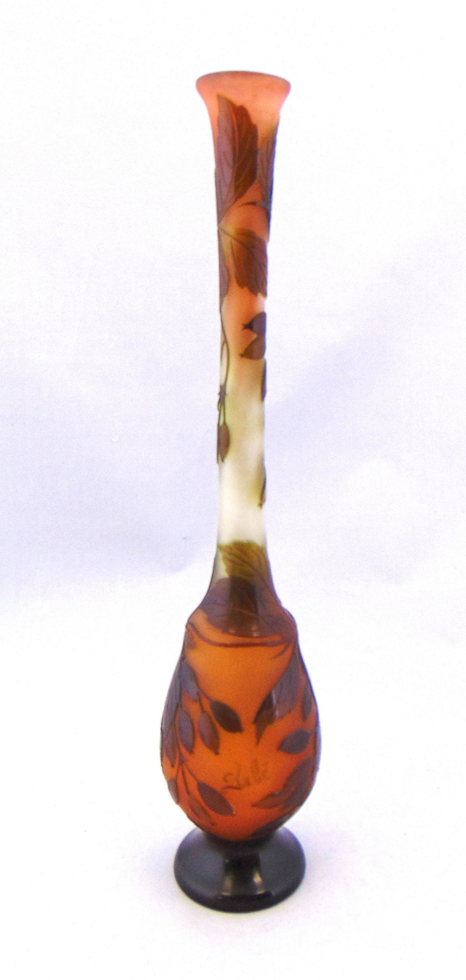 Galle French cameo glass vase (1 of 5)