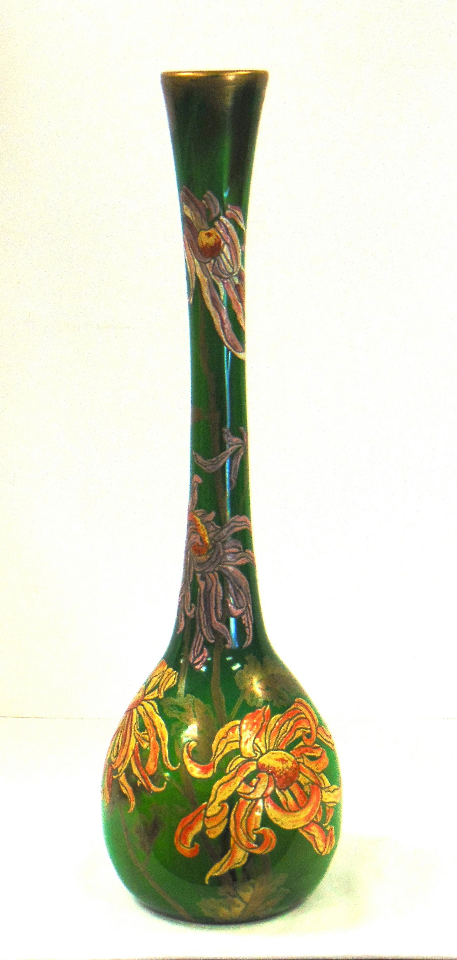 Massive Galle art glass vase (1 of 8)