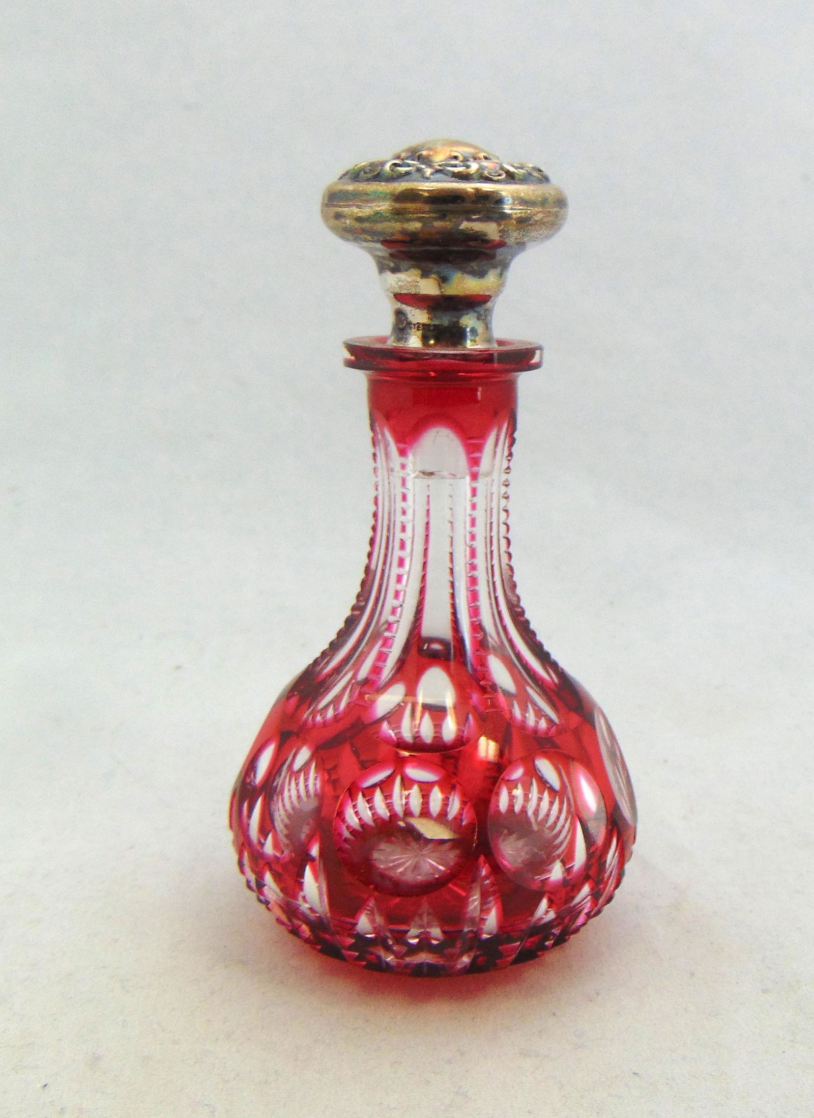 Ruby cut to clear perfume bottle (1 of 3)