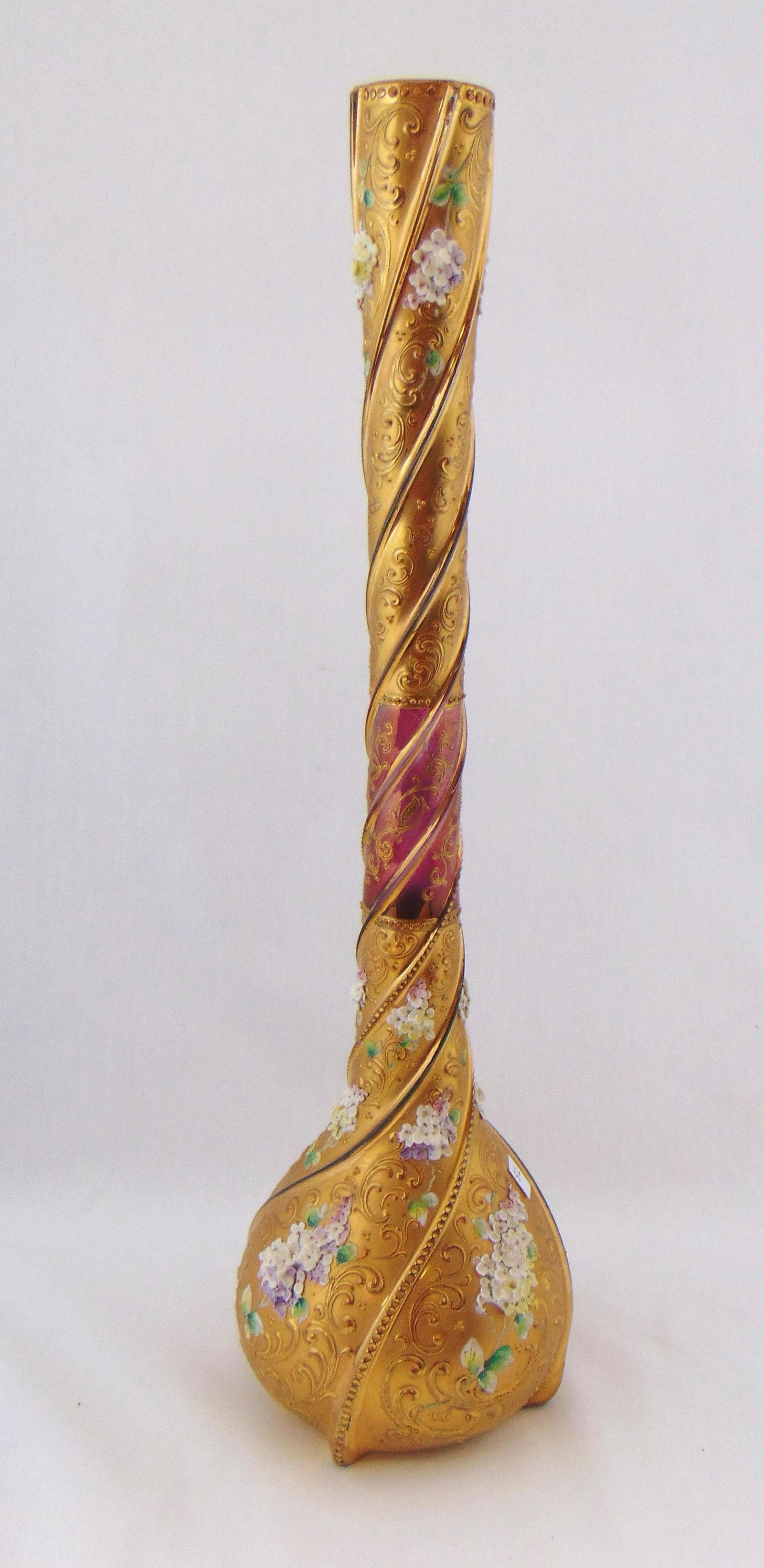 Moser bulbous stick vase (1 of 5)