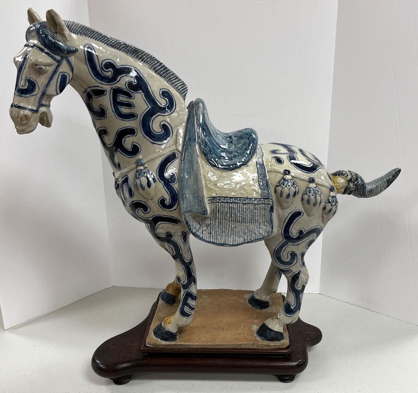 Tang Style decorative horse and base (1 of 3)