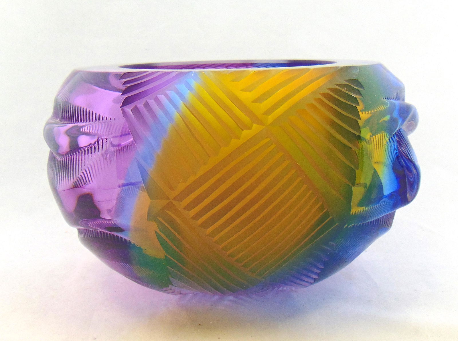 Leon Applebaum art glass bowl (1 of 6)