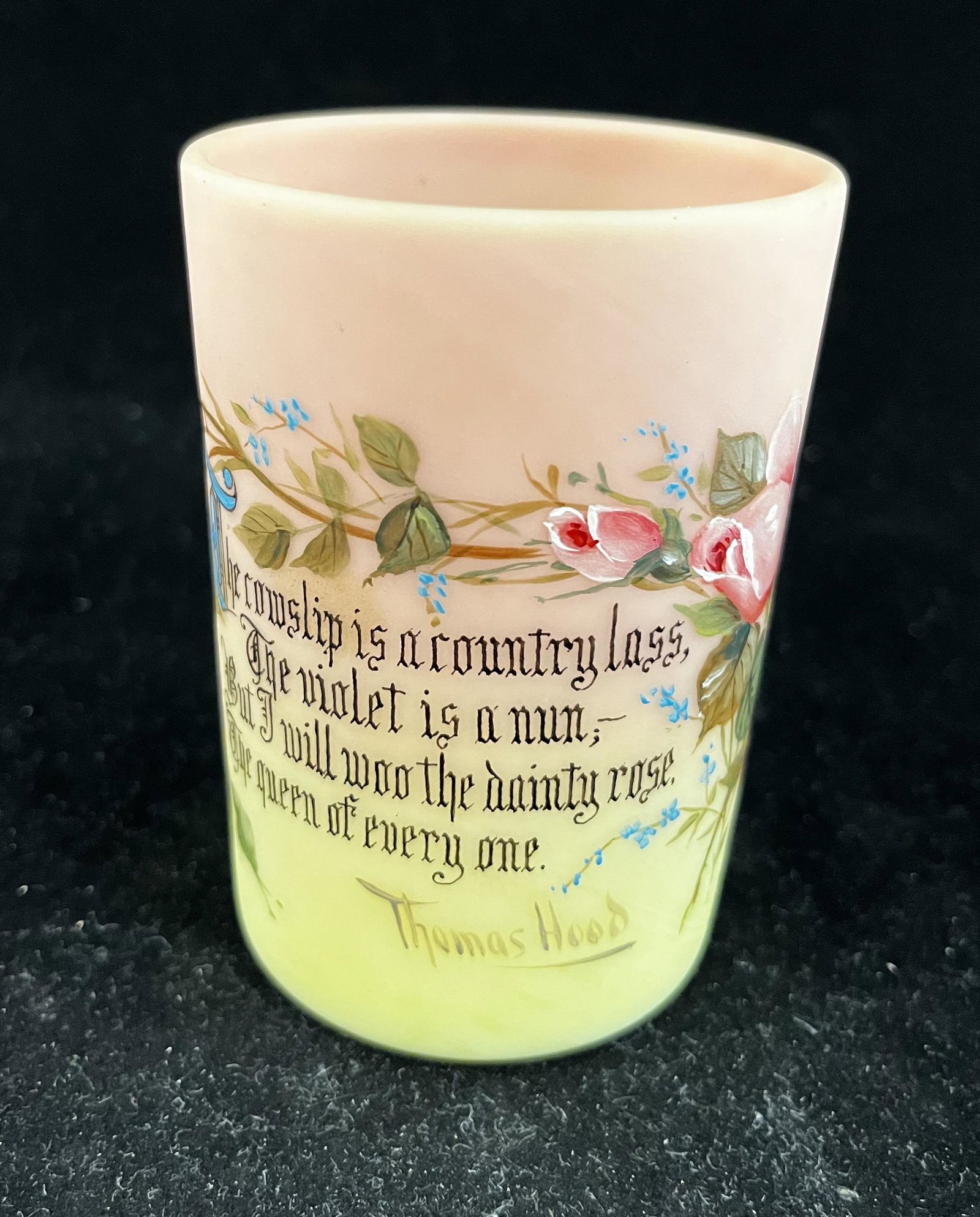 Rare Mt. Washington decorated tumbler (1 of 8)