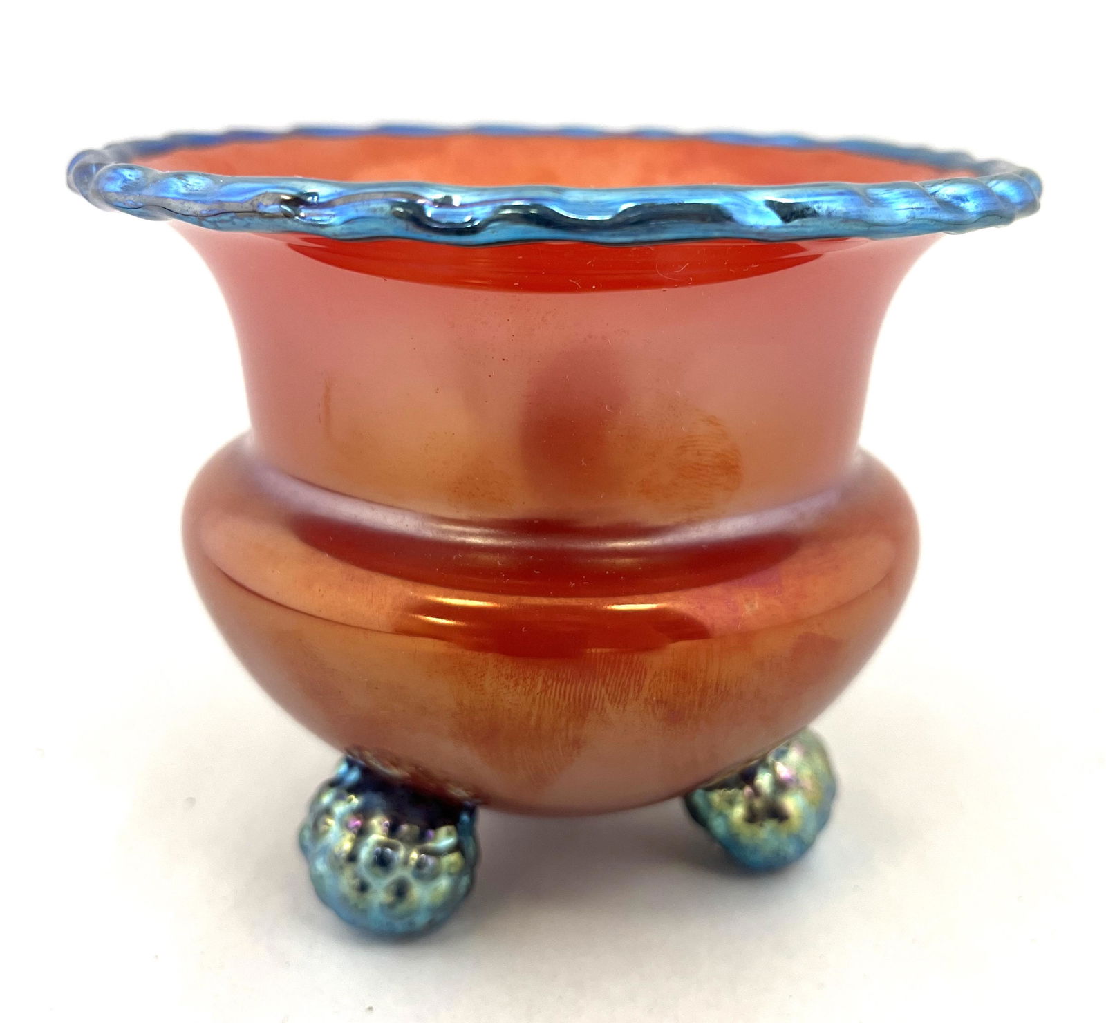 Loetz red art glass vase (1 of 4)