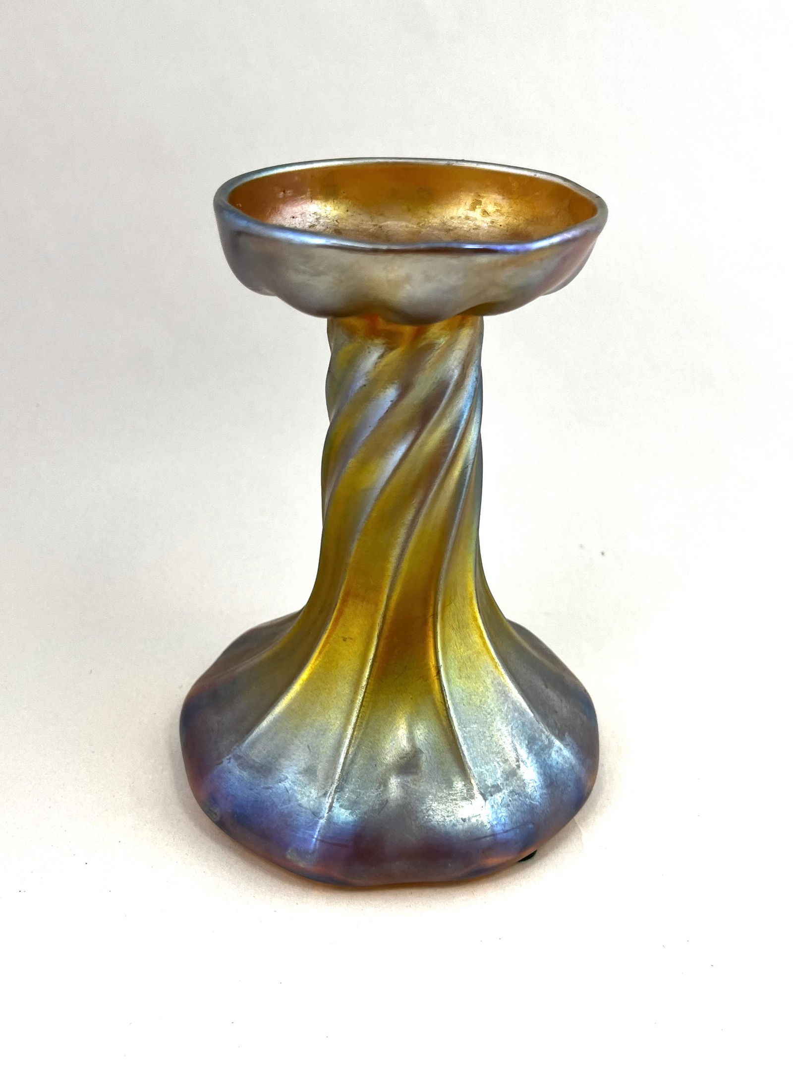 Tiffany Gold Favrile candlestick (1 of 4)