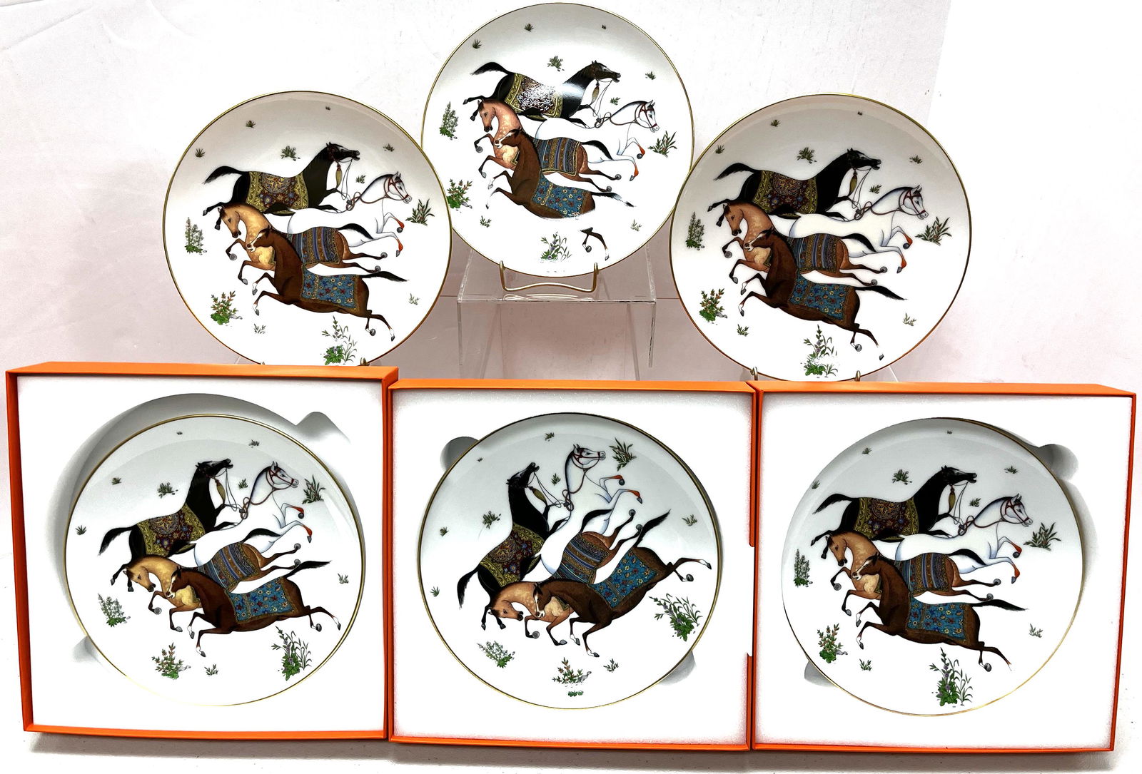 Hermes porcelain lunch plates (1 of 5)