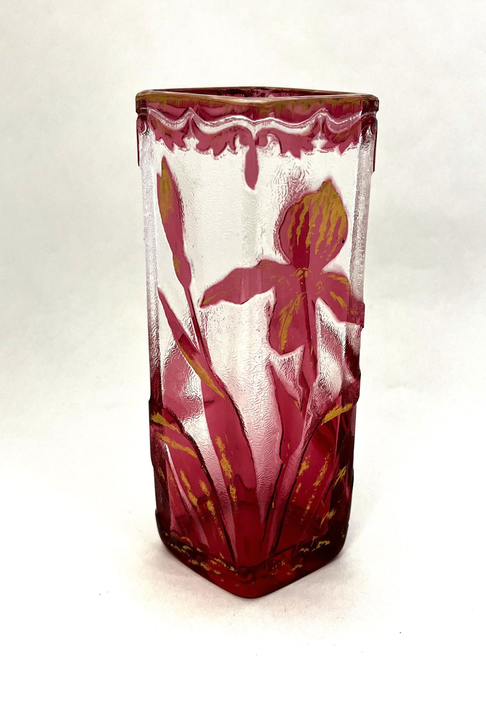 Daum Nancy French cameo glass vase (1 of 7)