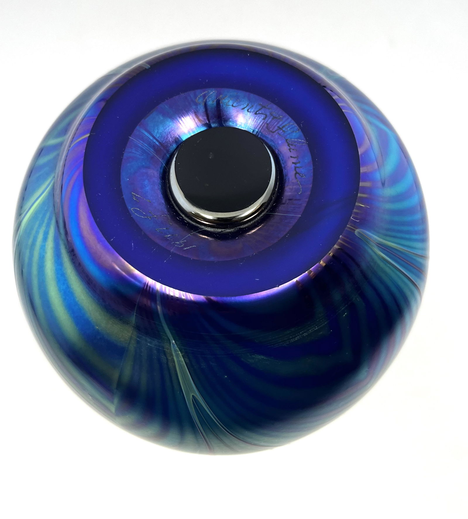 Orient and Flume art glass vase (1 of 4)