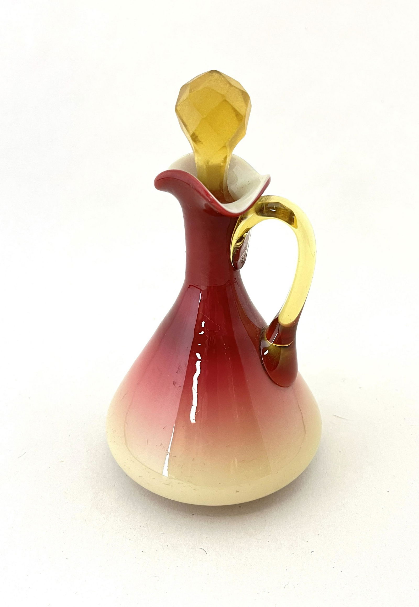 Wheeling Peachblow tee pee cruet (1 of 4)