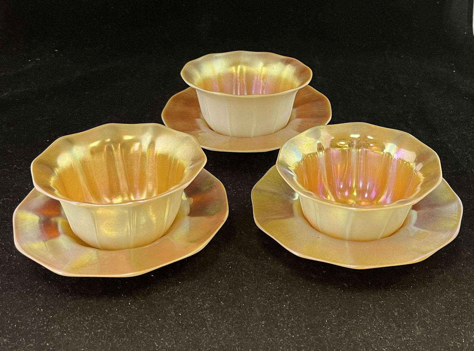 Steuben six piece gold over Calcite (1 of 5)
