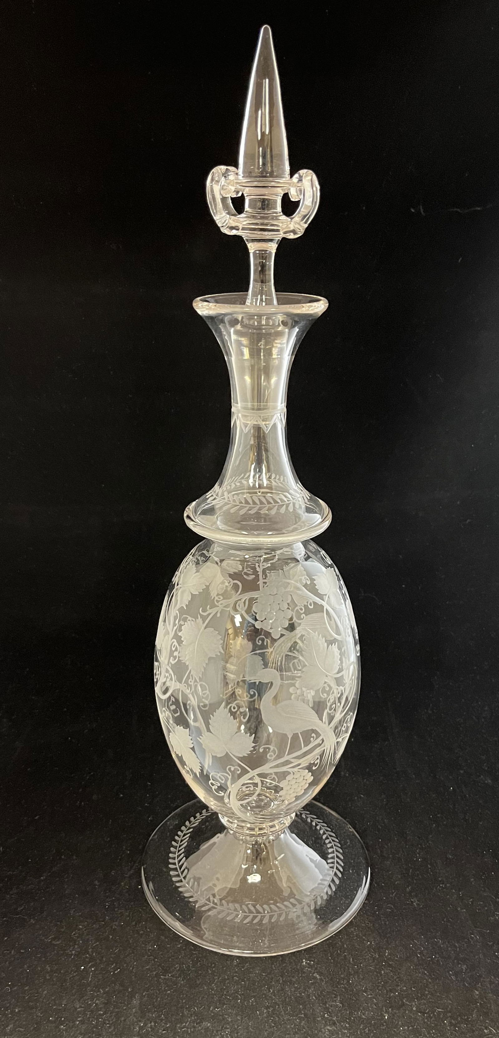 Steuben footed stopper bottle (1 of 7)