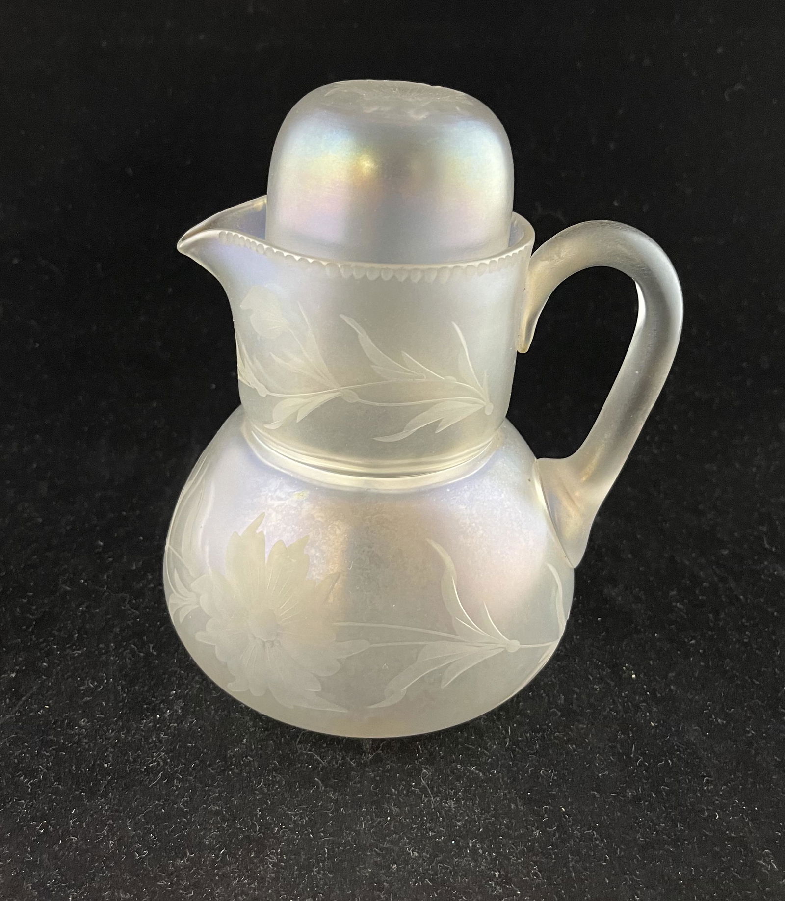 Rare Steuben glass tumble up (1 of 6)