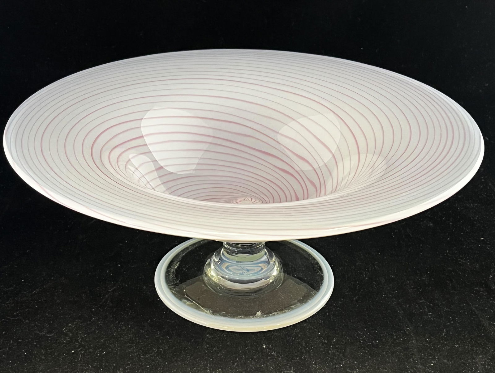 Libbey footed glass center compote (1 of 5)