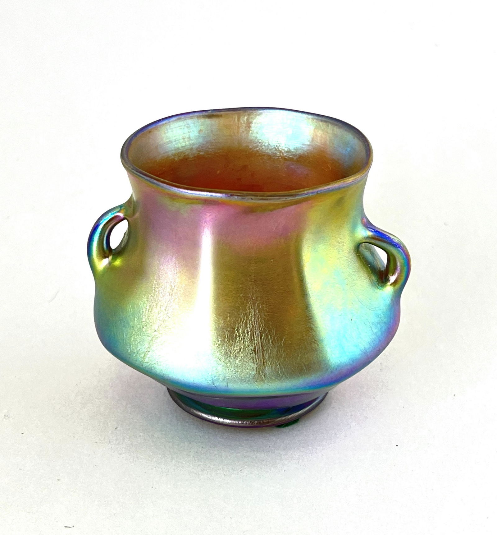 Tiffany Gold Favrile two handle vase (1 of 5)