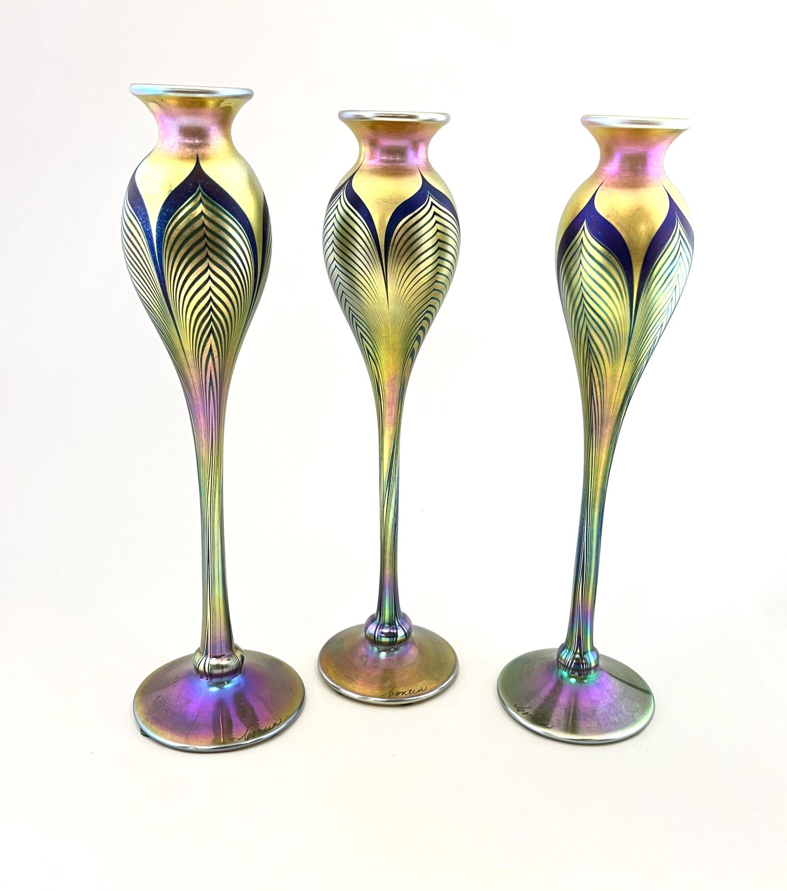 Three Steve Correia glass vases (1 of 4)