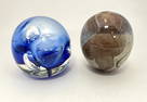 Two Contemporary glass paperweights