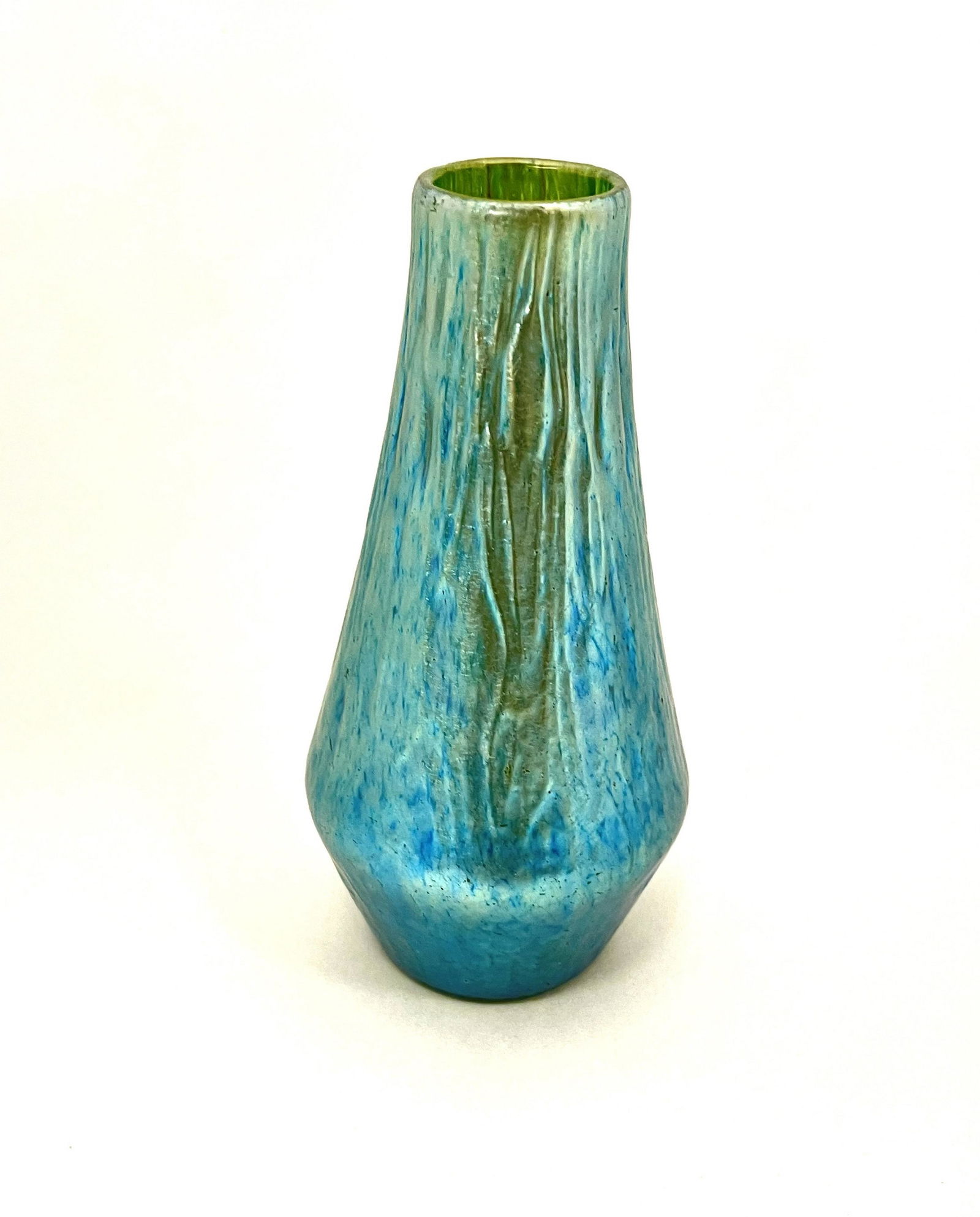 Loetz green Neptune glass vase (1 of 4)