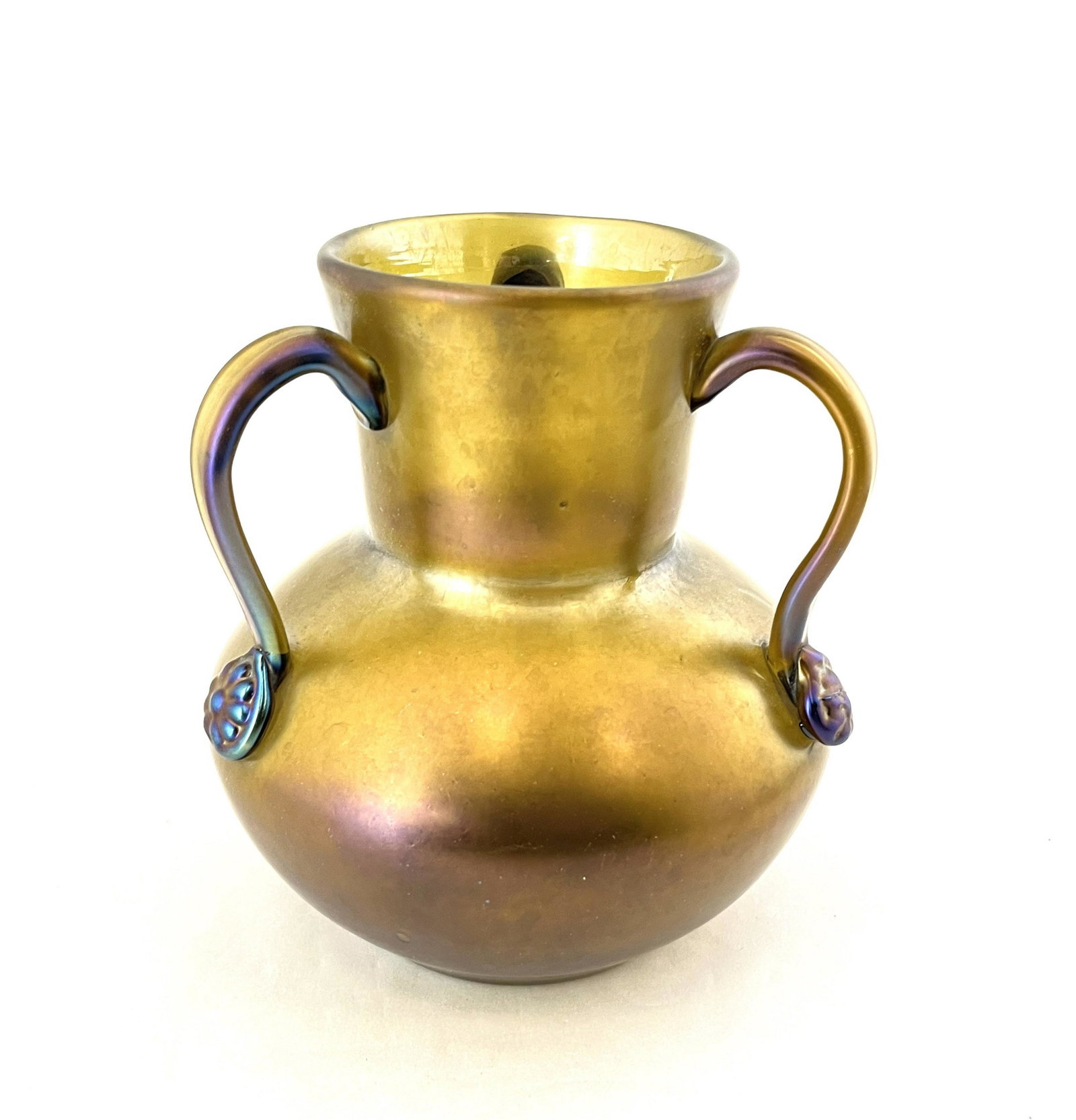 Loetz glatt Bronze glass vase (1 of 4)