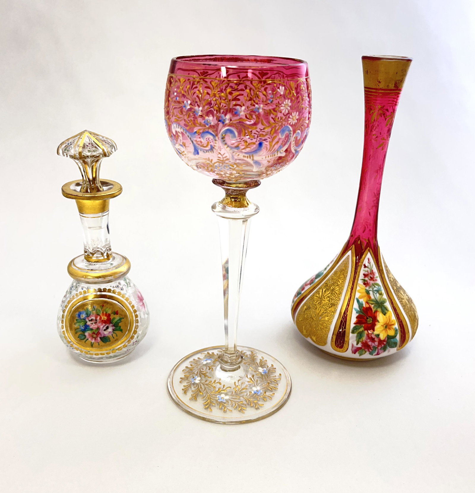 Three Moser glass items (1 of 4)
