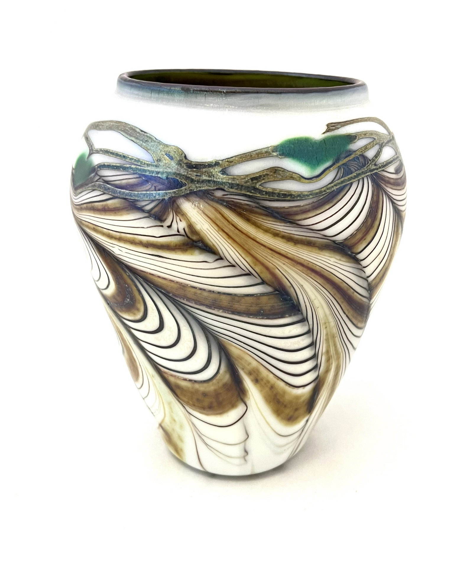 Orient and Flume art glass vase (1 of 5)