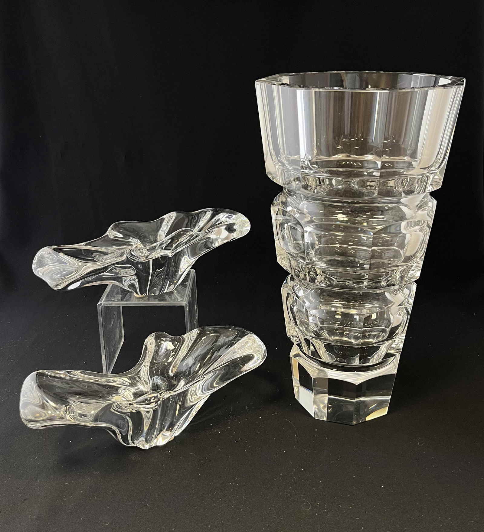 Moser and Baccarat glass items (1 of 4)
