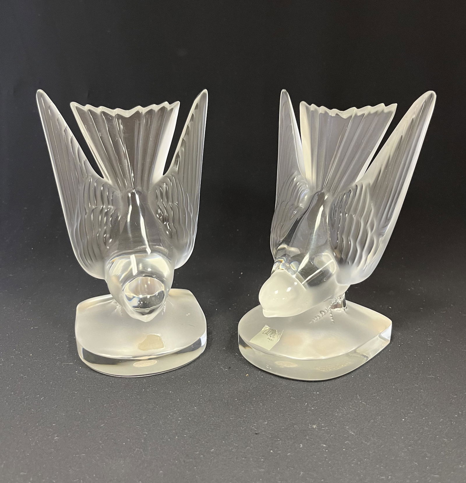 Lalique Sparrow Book Ends (1 of 4)
