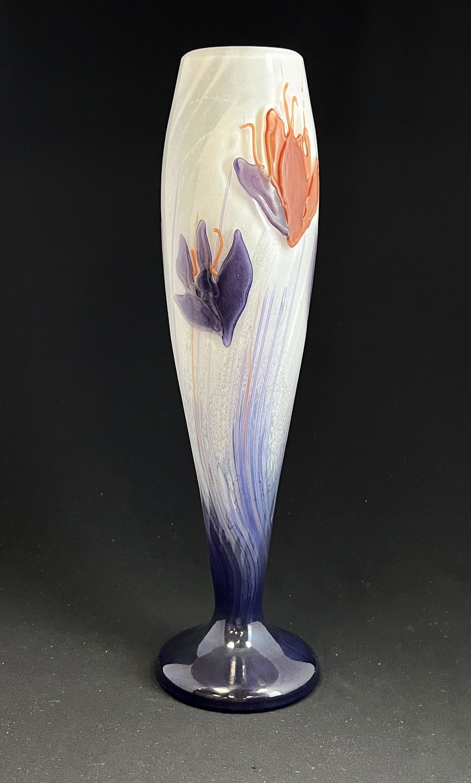 Galle style glass vase (1 of 5)