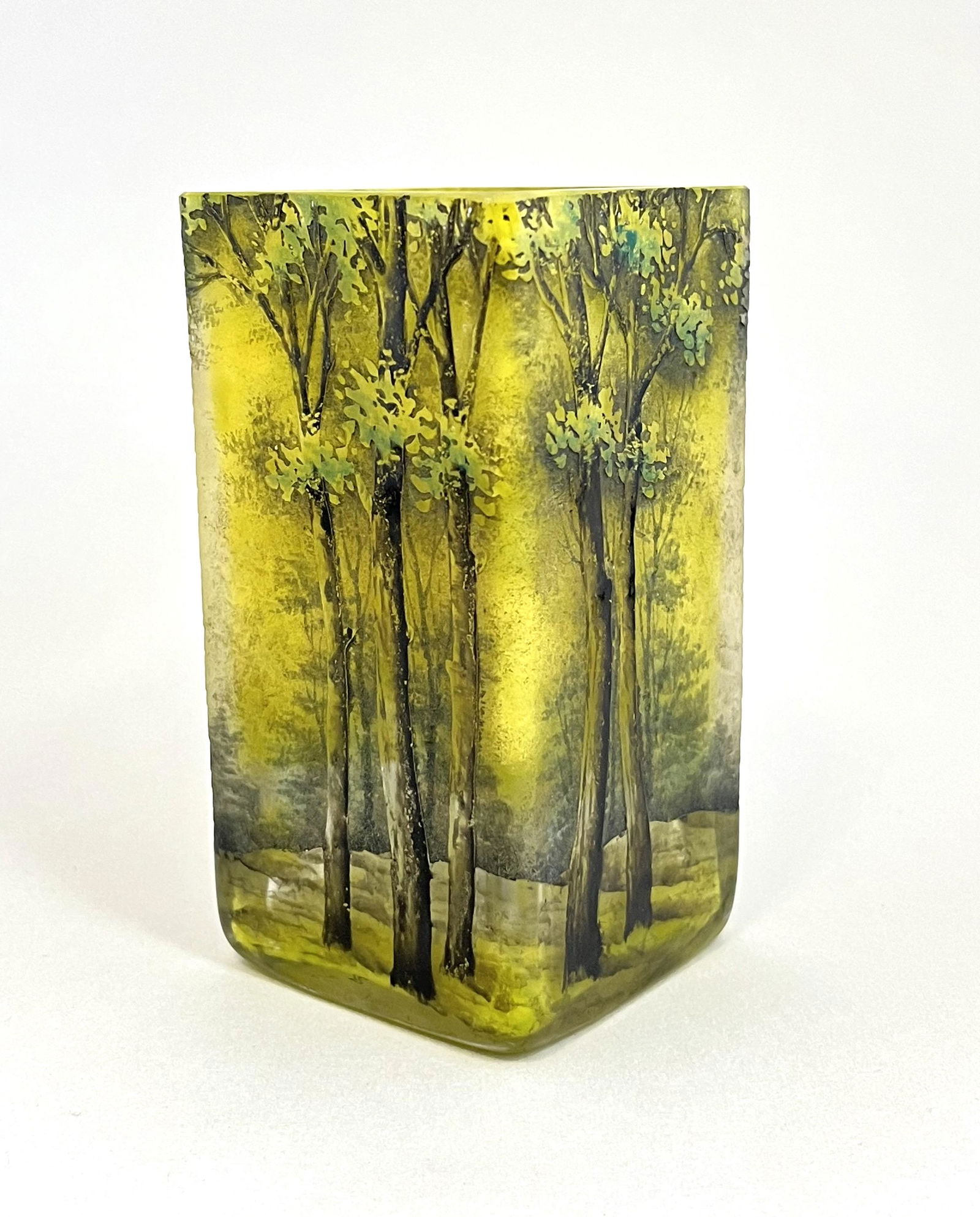 Daum scenic cameo glass vase (1 of 5)