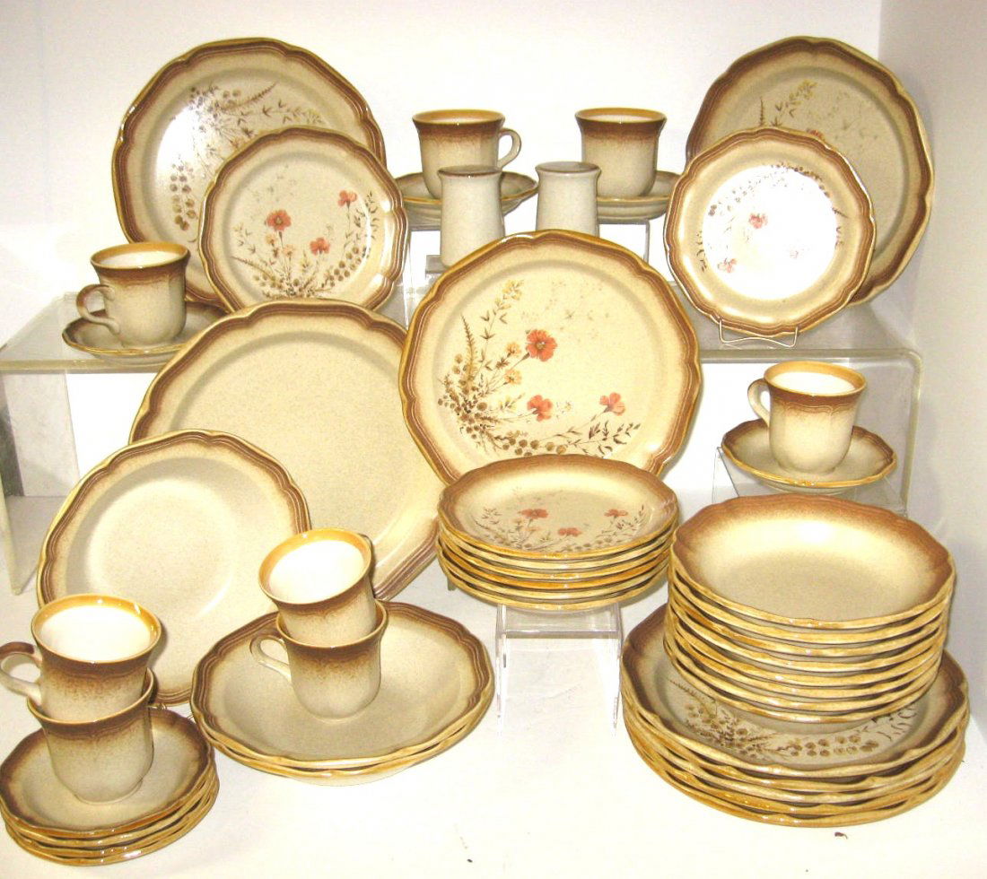 44 piece grouping of Mikasa stoneware,