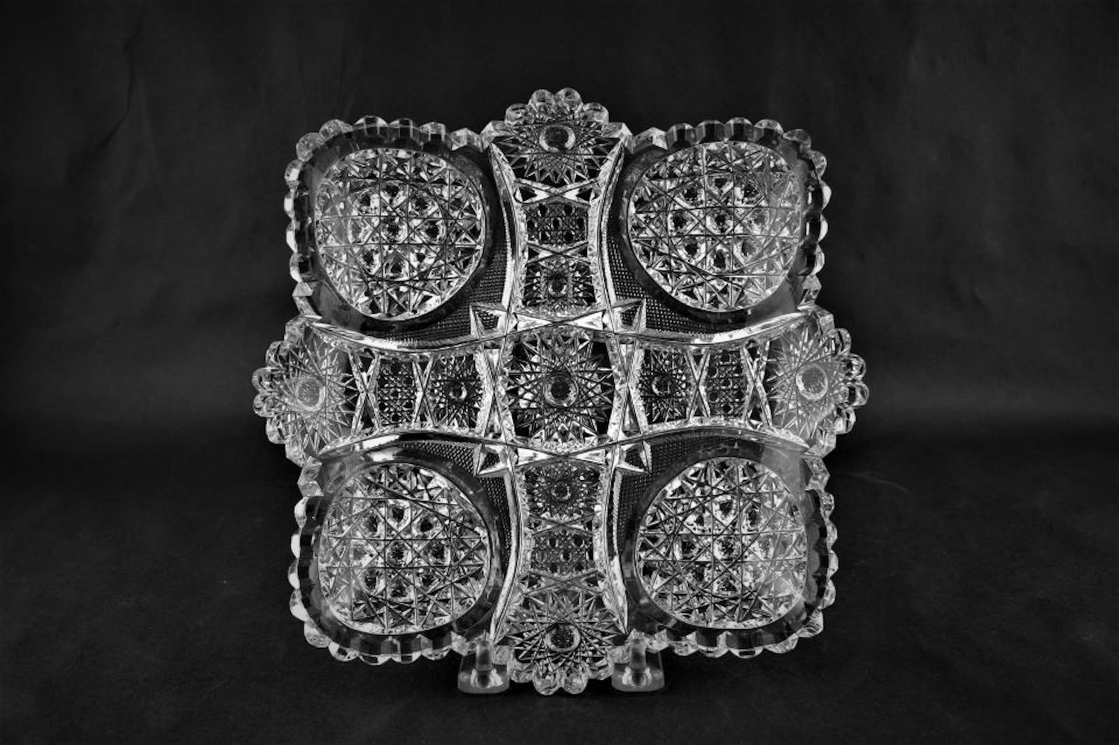 American Brilliant Square Tray. (1 of 3)