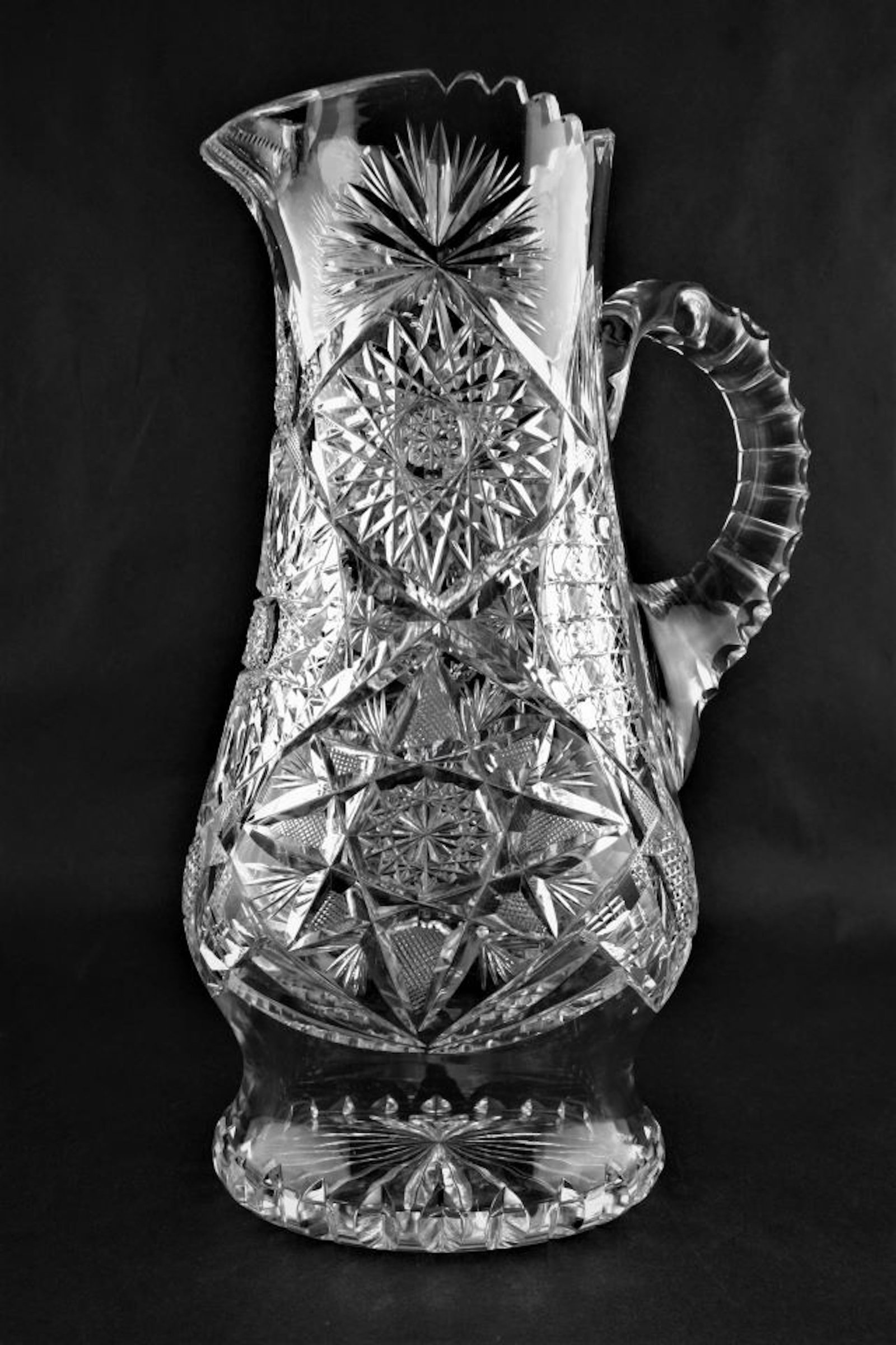 Cut Glass Footed pitcher (1 of 3)