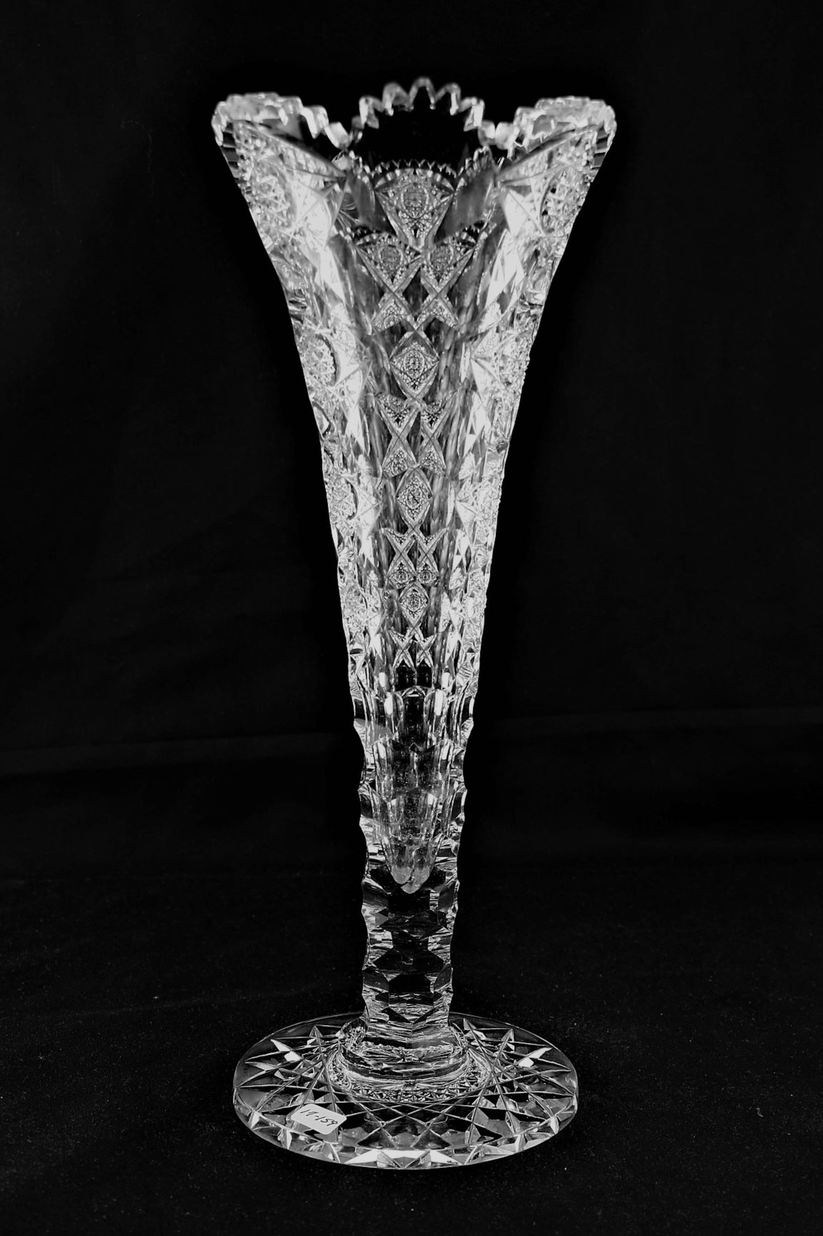 T. G. Hawkes Trumpet Vase. (1 of 2)