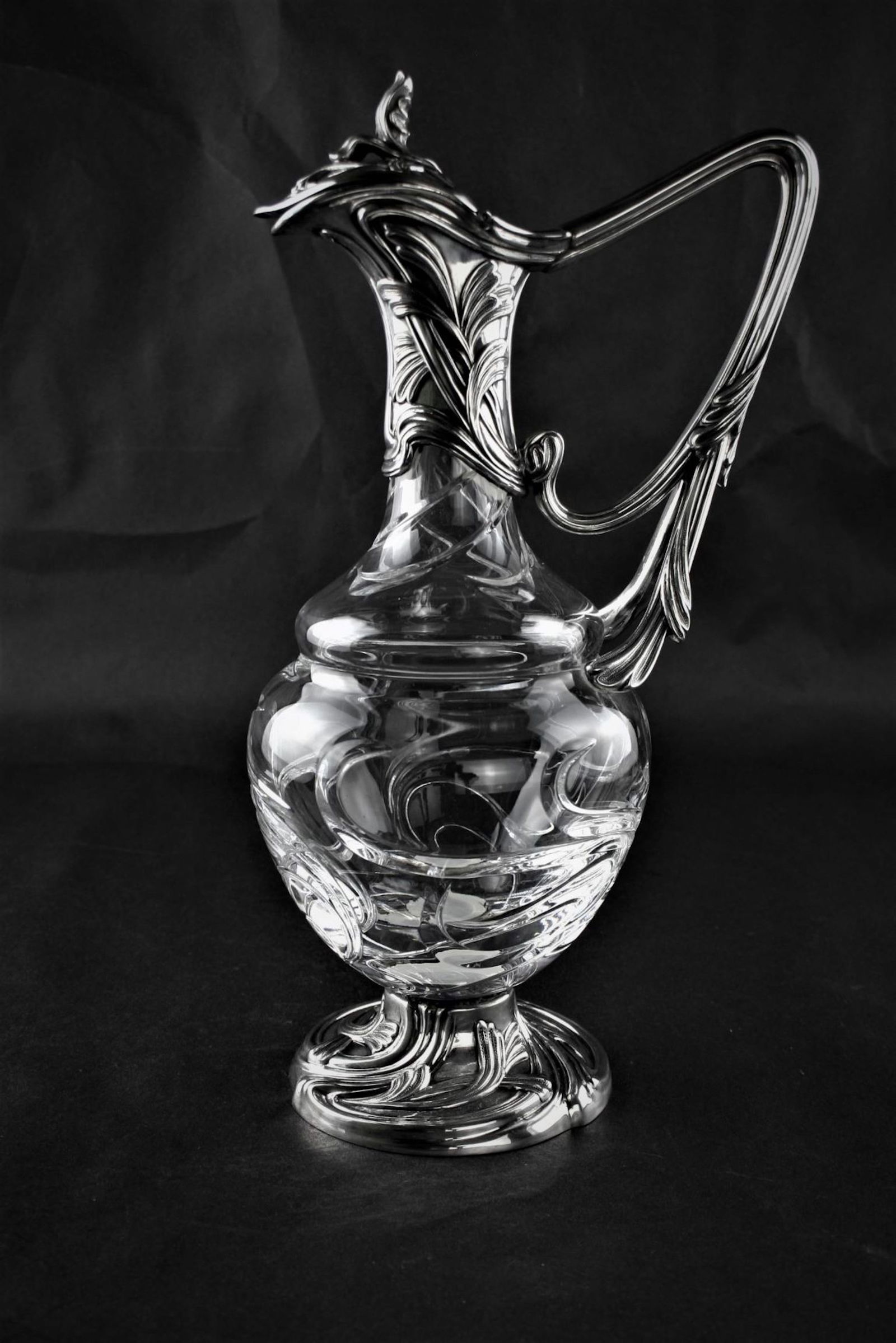 Sterling and  Engraved Ewer. (1 of 6)