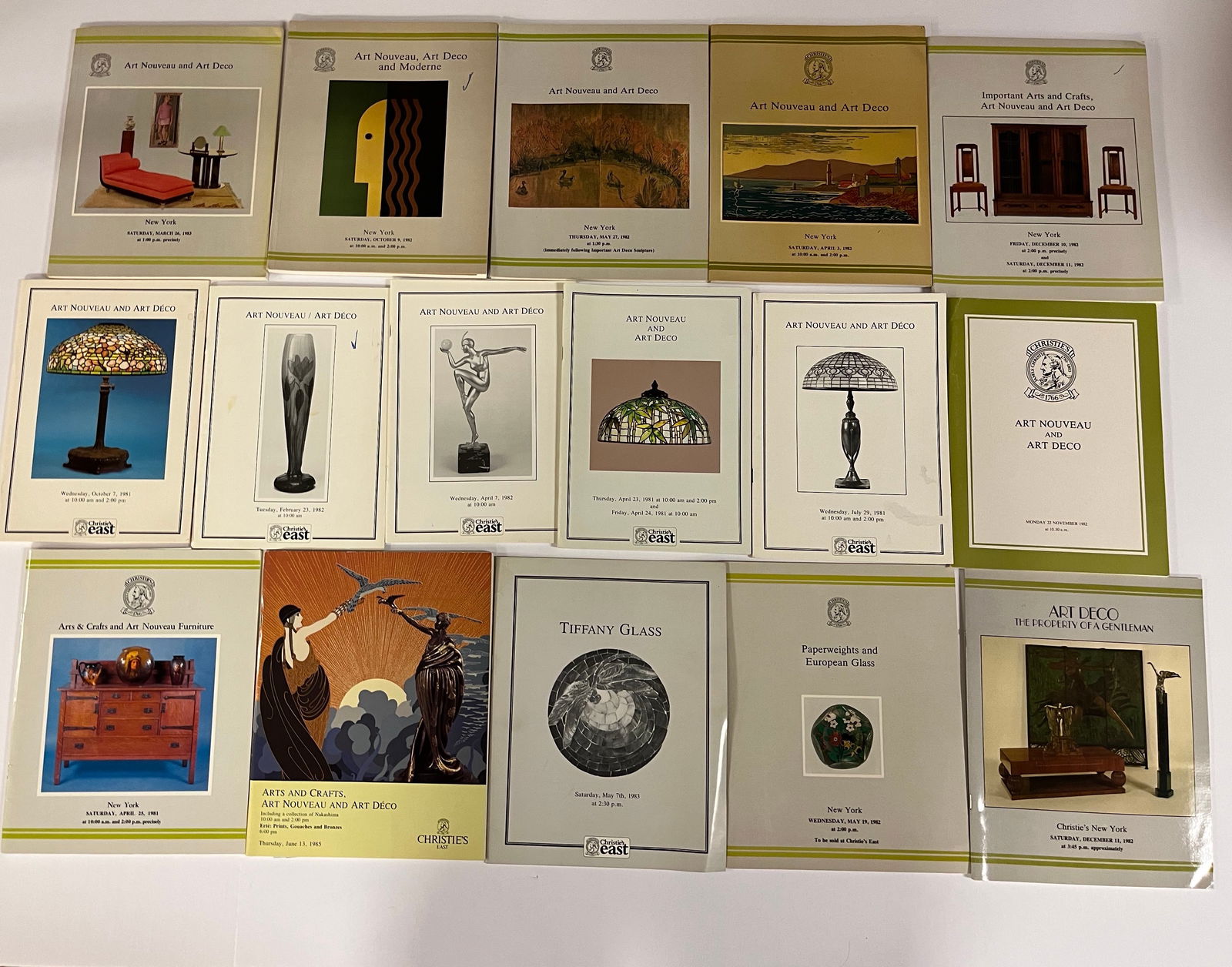 15 early 1980's Christies catalog (1 of 2)