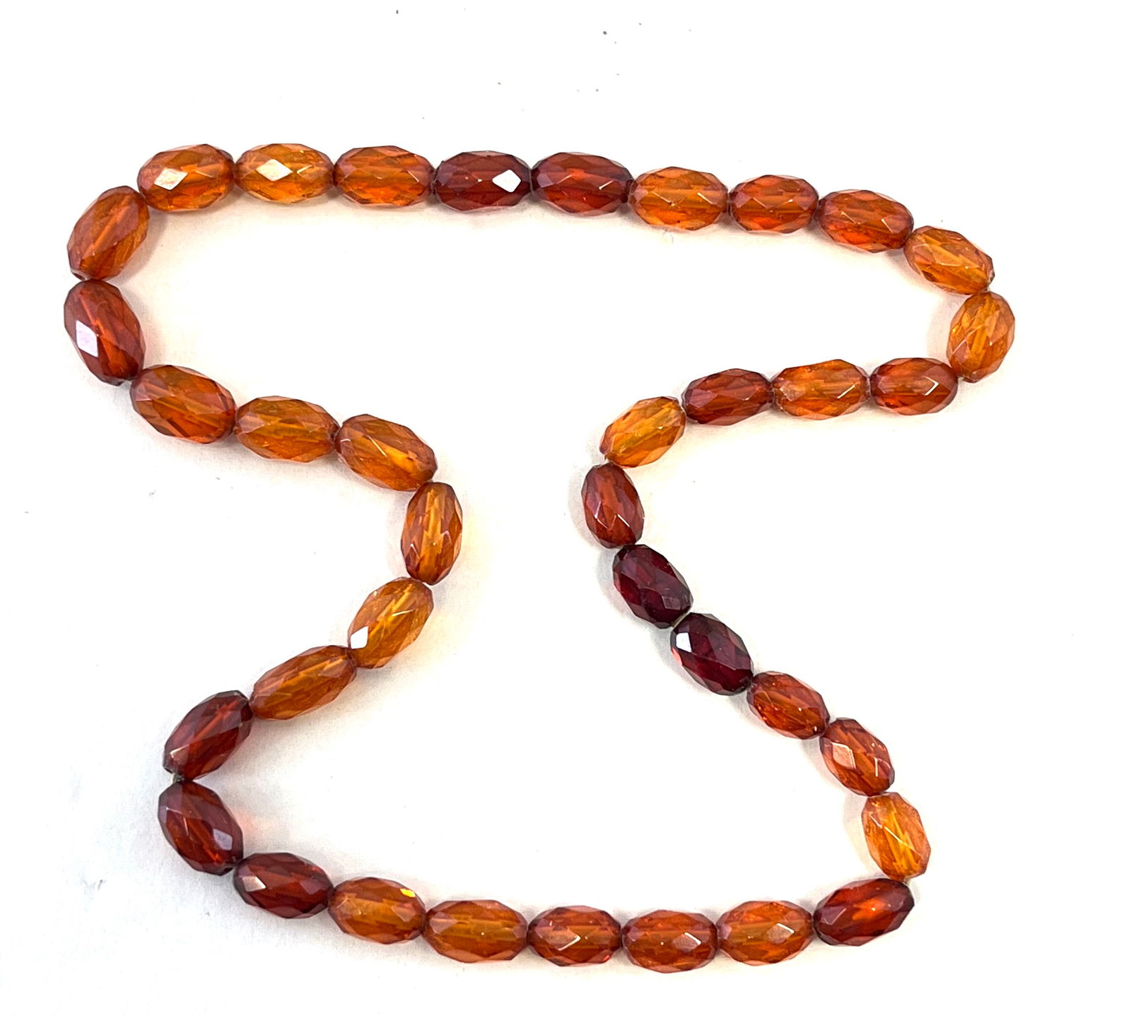 Vintage natural cut amber necklace (1 of 2)