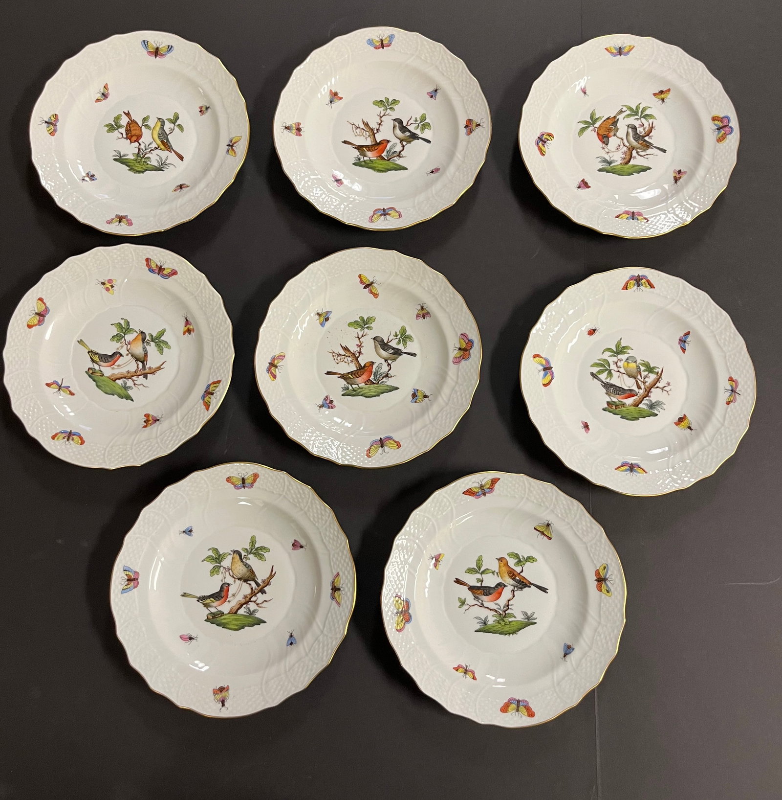 8 Herend Rothschild plates (1 of 3)