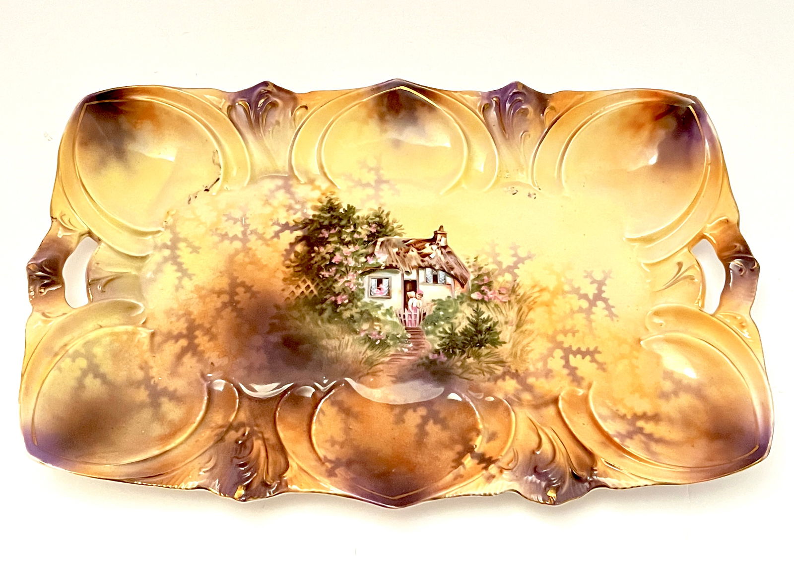 R S Prussia two handled tray (1 of 2)