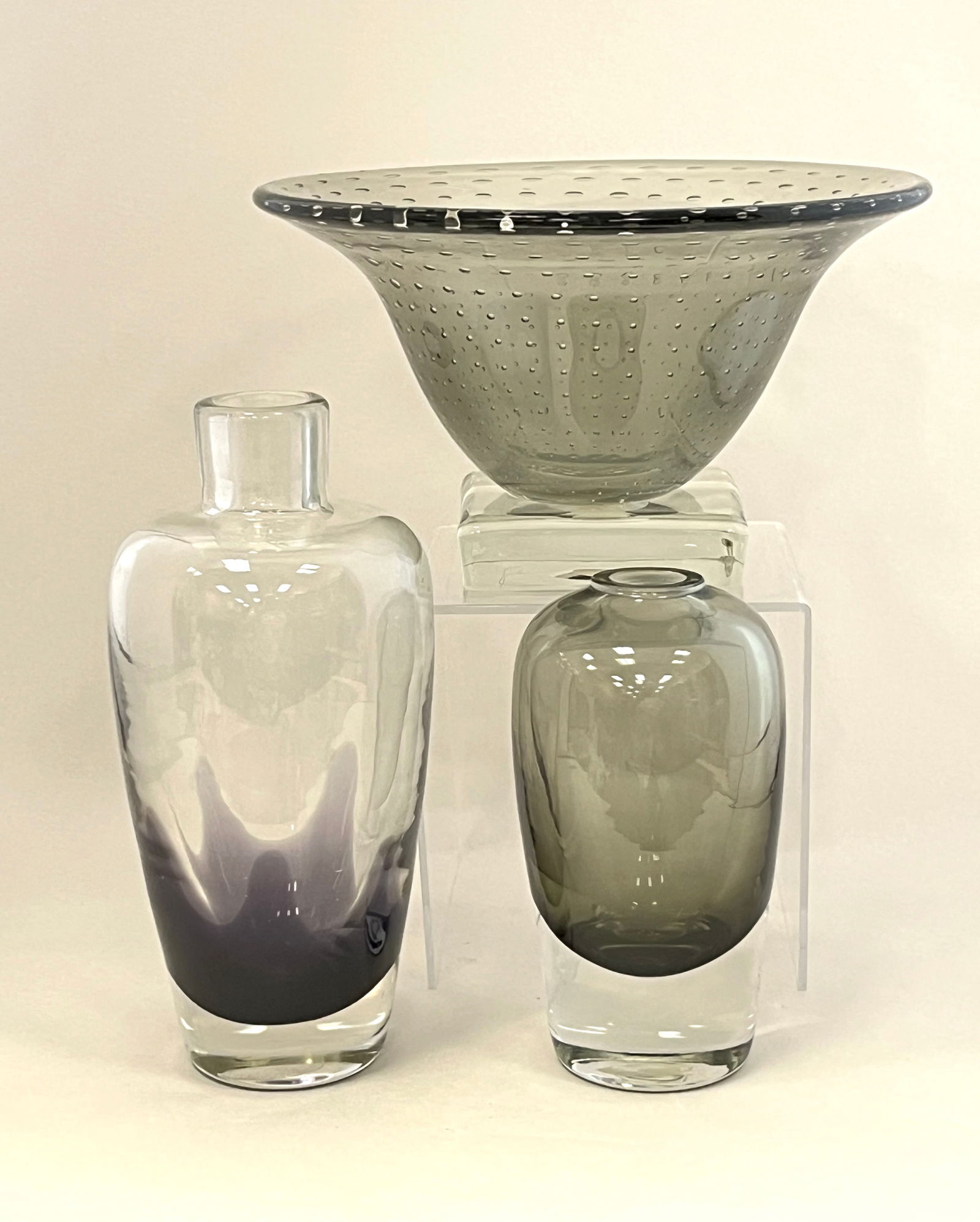 Three Erikson glass items (1 of 4)