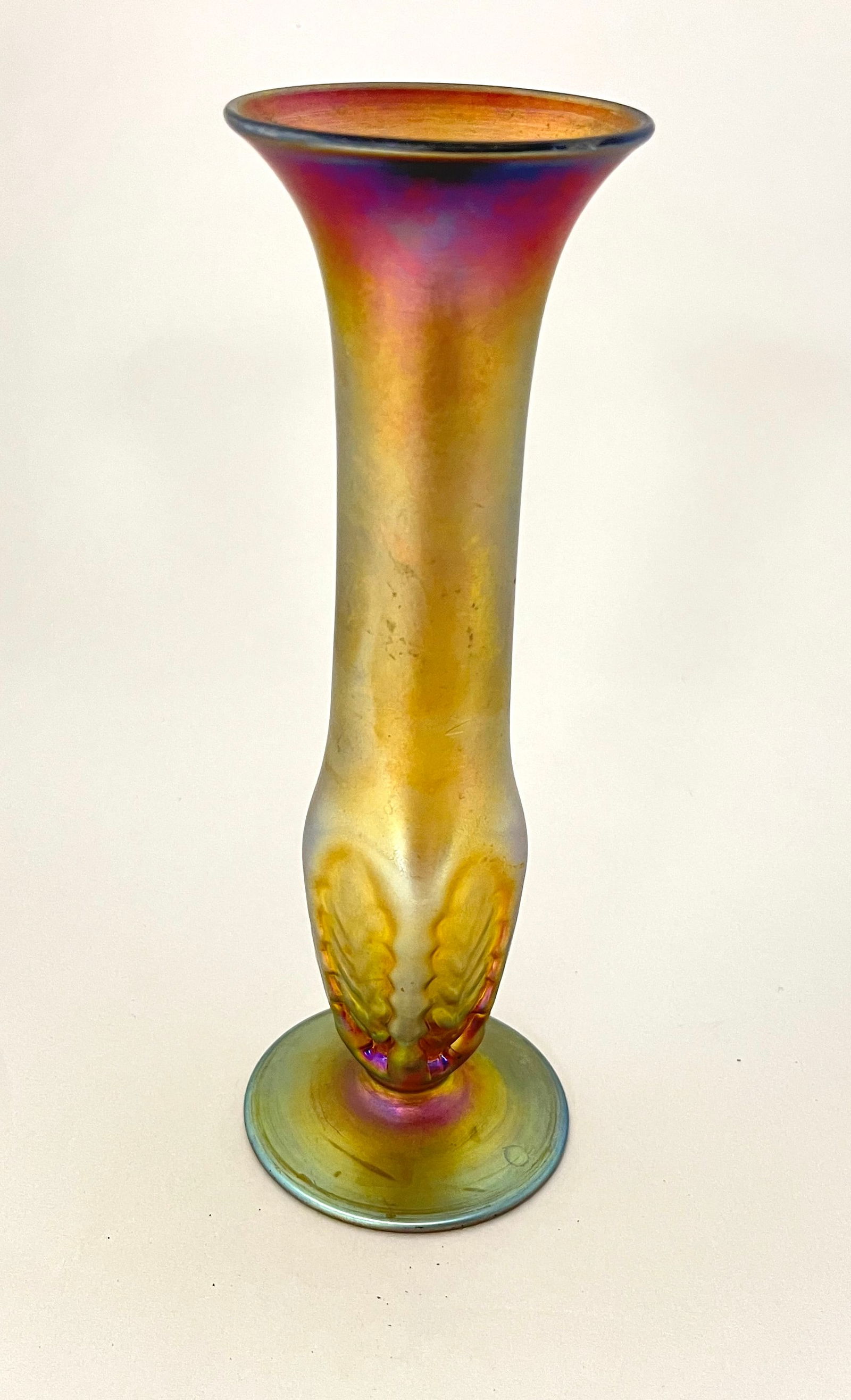 Nash iridescent Gold glass vase (1 of 4)